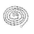 Großhandelsfrauen Sterlingsilber-Kettenhalskette, Männer Schmuck 925 Sterlingsilber-Kettenhalskette